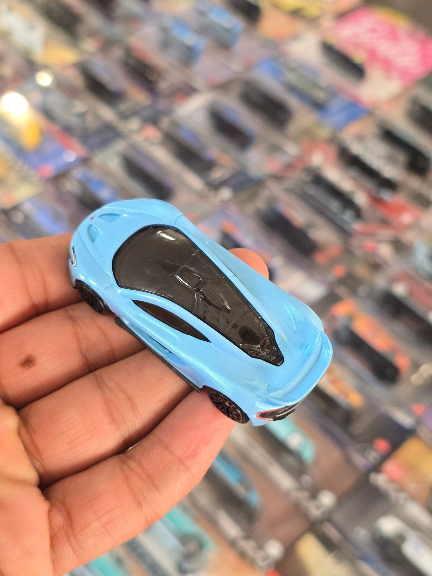 Hot Wheels McLaren P1 - Blue (Uncarded) - Kinder Logs