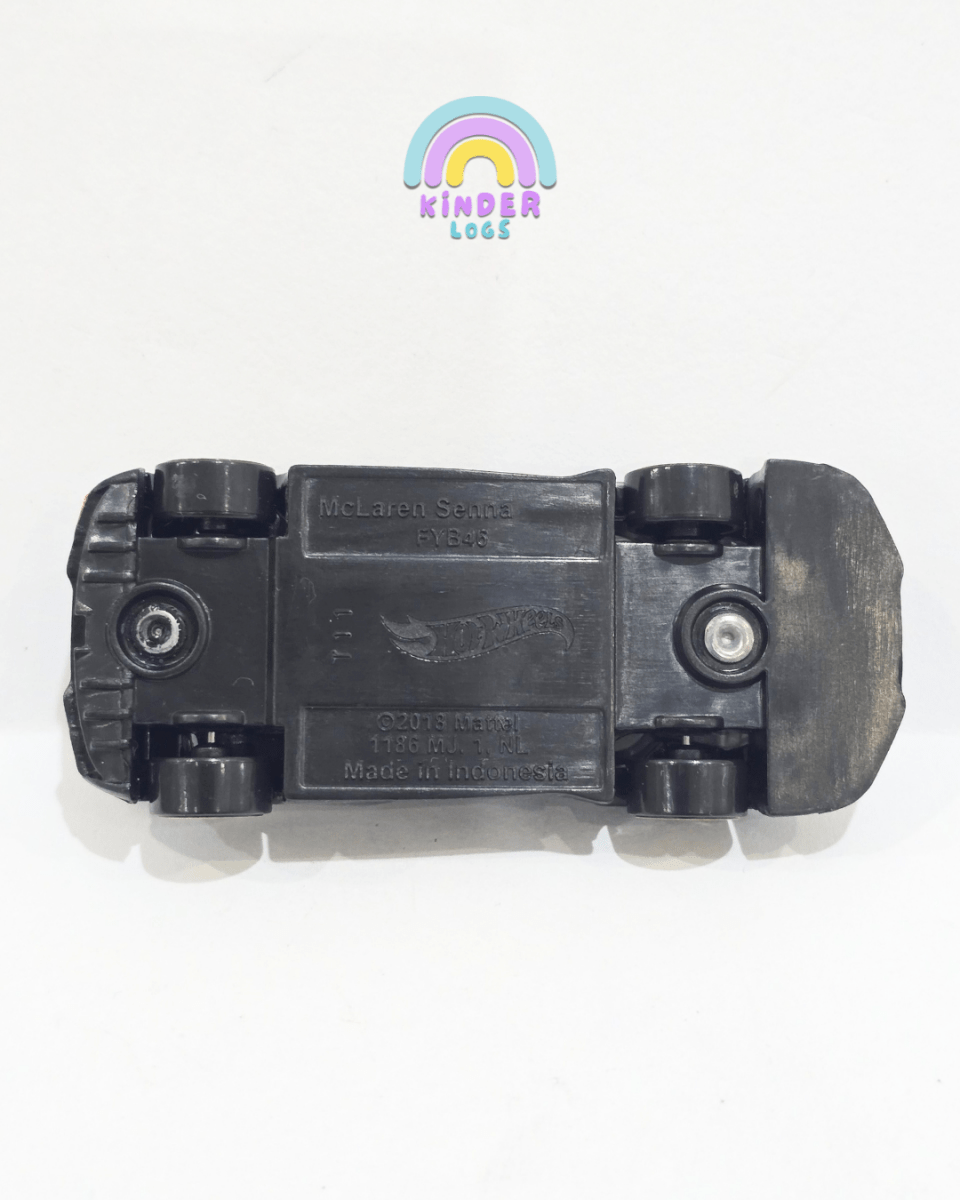 Hot Wheels McLaren Senna - Black (Uncarded) - Kinder Logs