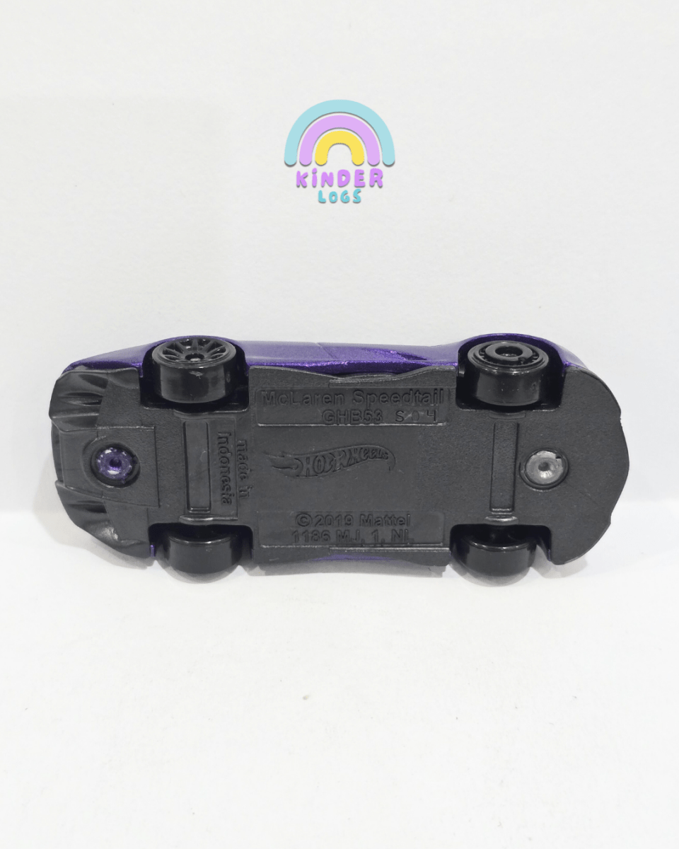 Hot Wheels McLaren Speedtail - Purple (Uncarded) - Kinder Logs