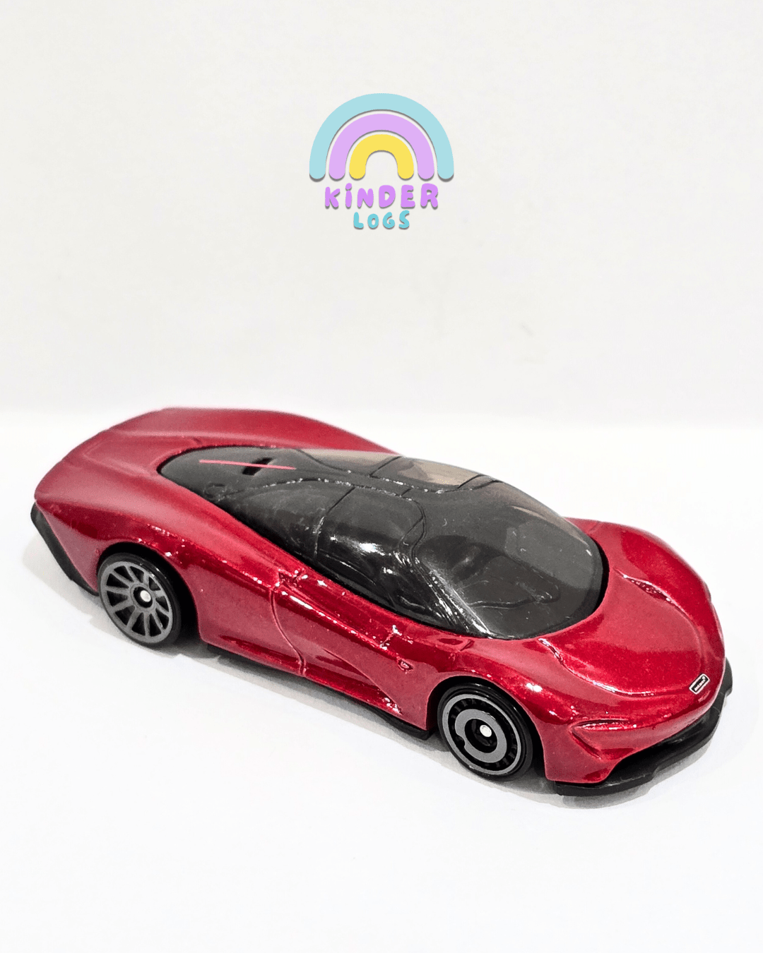 Hot Wheels McLaren Speedtail - Red (Uncarded) - Kinder Logs