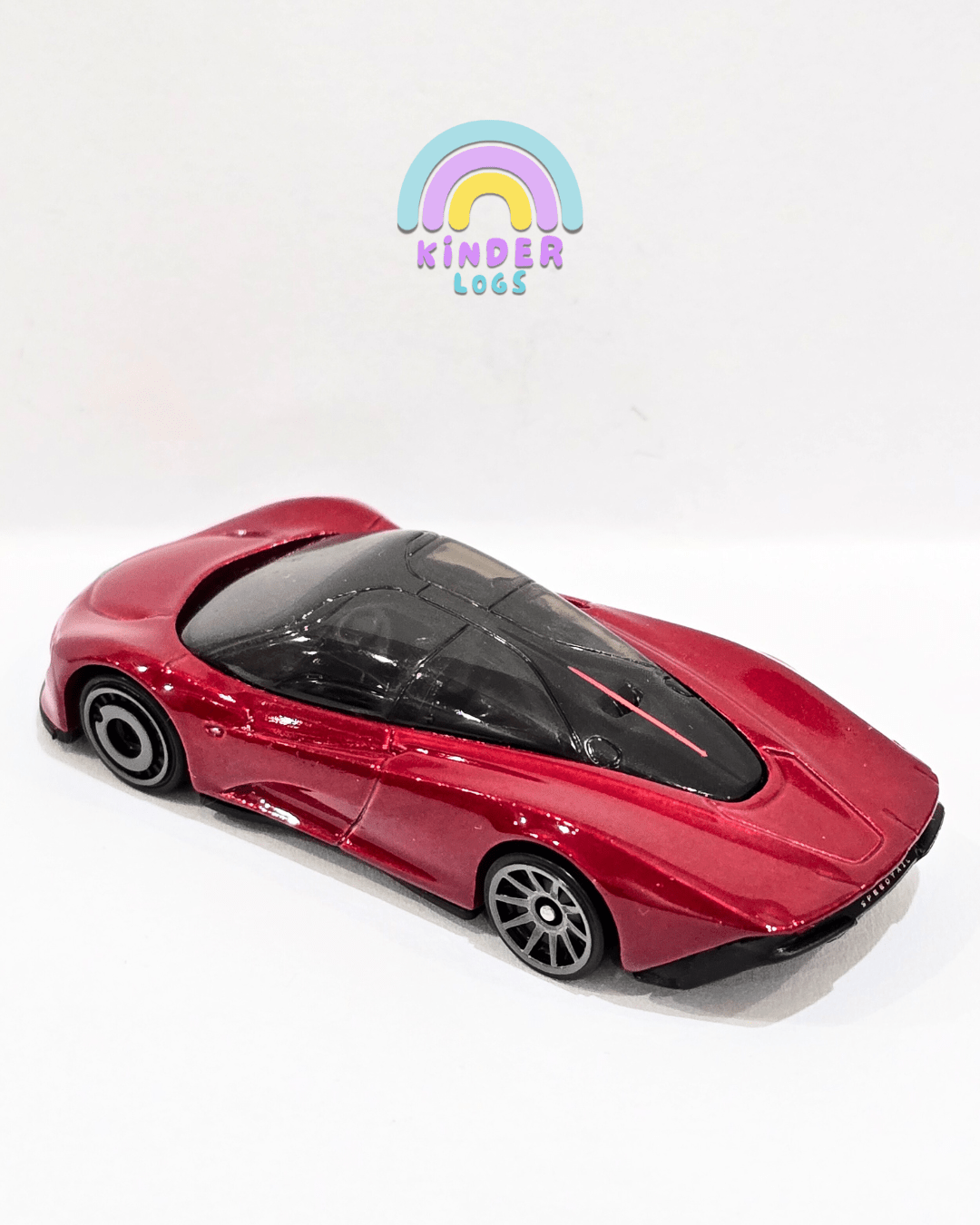 Hot Wheels McLaren Speedtail - Red (Uncarded) - Kinder Logs