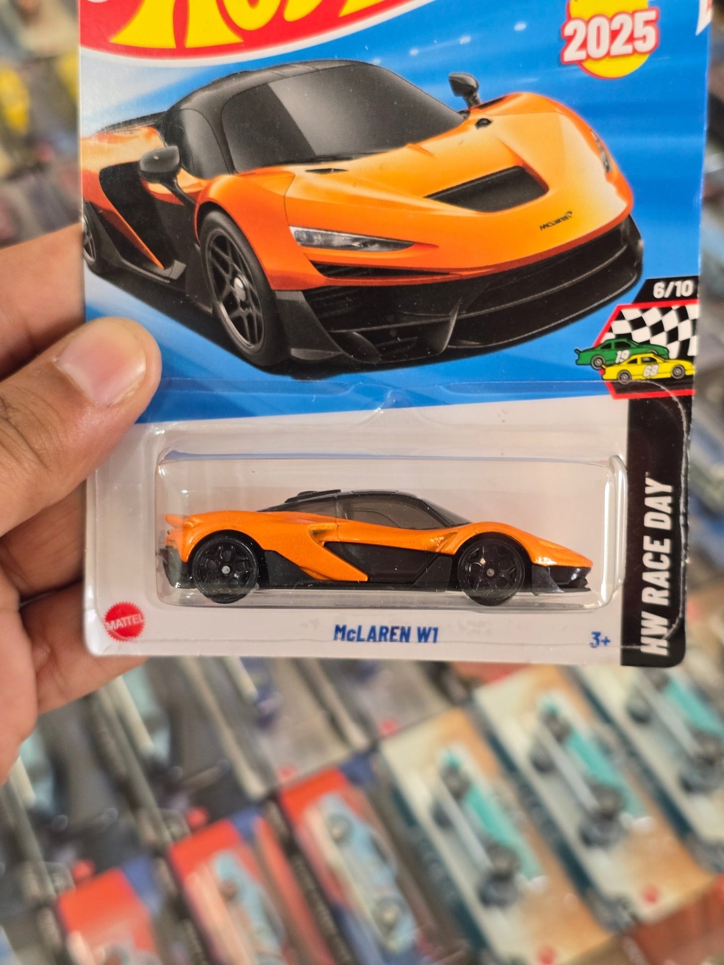 Hot Wheels McLaren W1 - Orange (Imported) - Kinder Logs