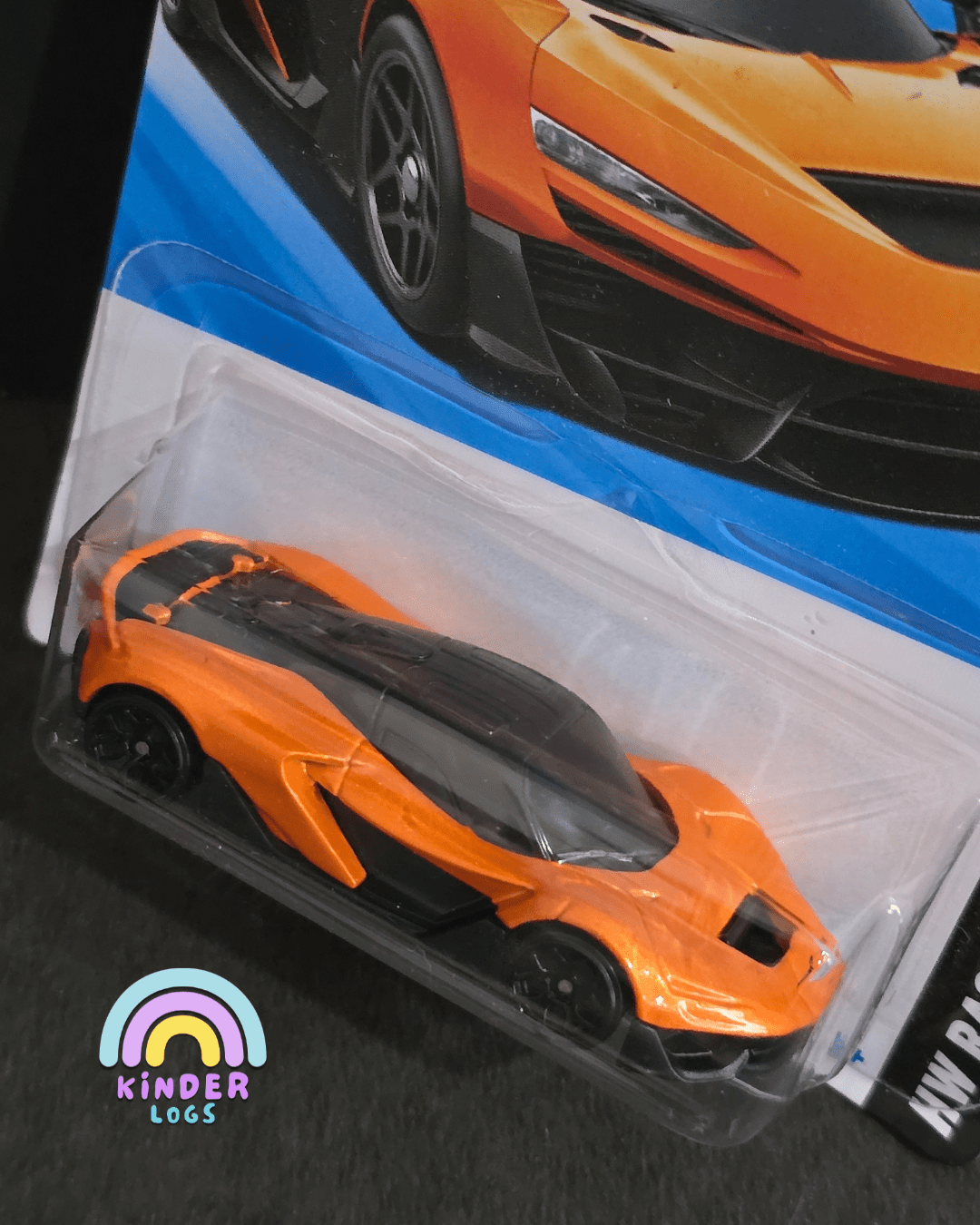Hot Wheels McLaren W1 - Orange (Imported) - Kinder Logs