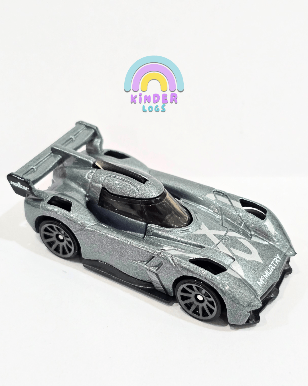 Hot Wheels McMurtry Spéirling - Grey (Uncarded - New) - Kinder Logs