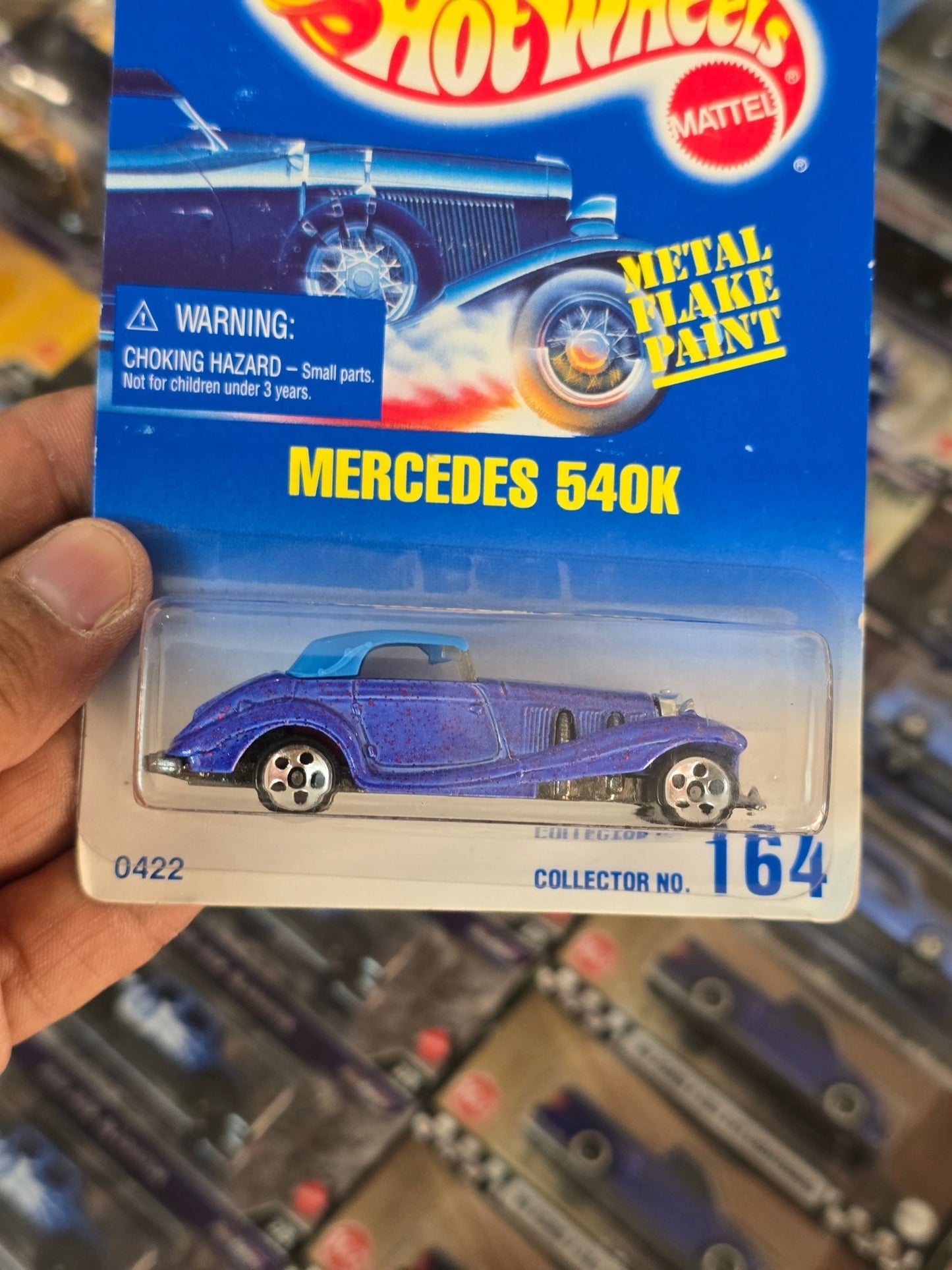 Hot Wheels Mercedes 540K - Collector No. 164 - Kinder Logs