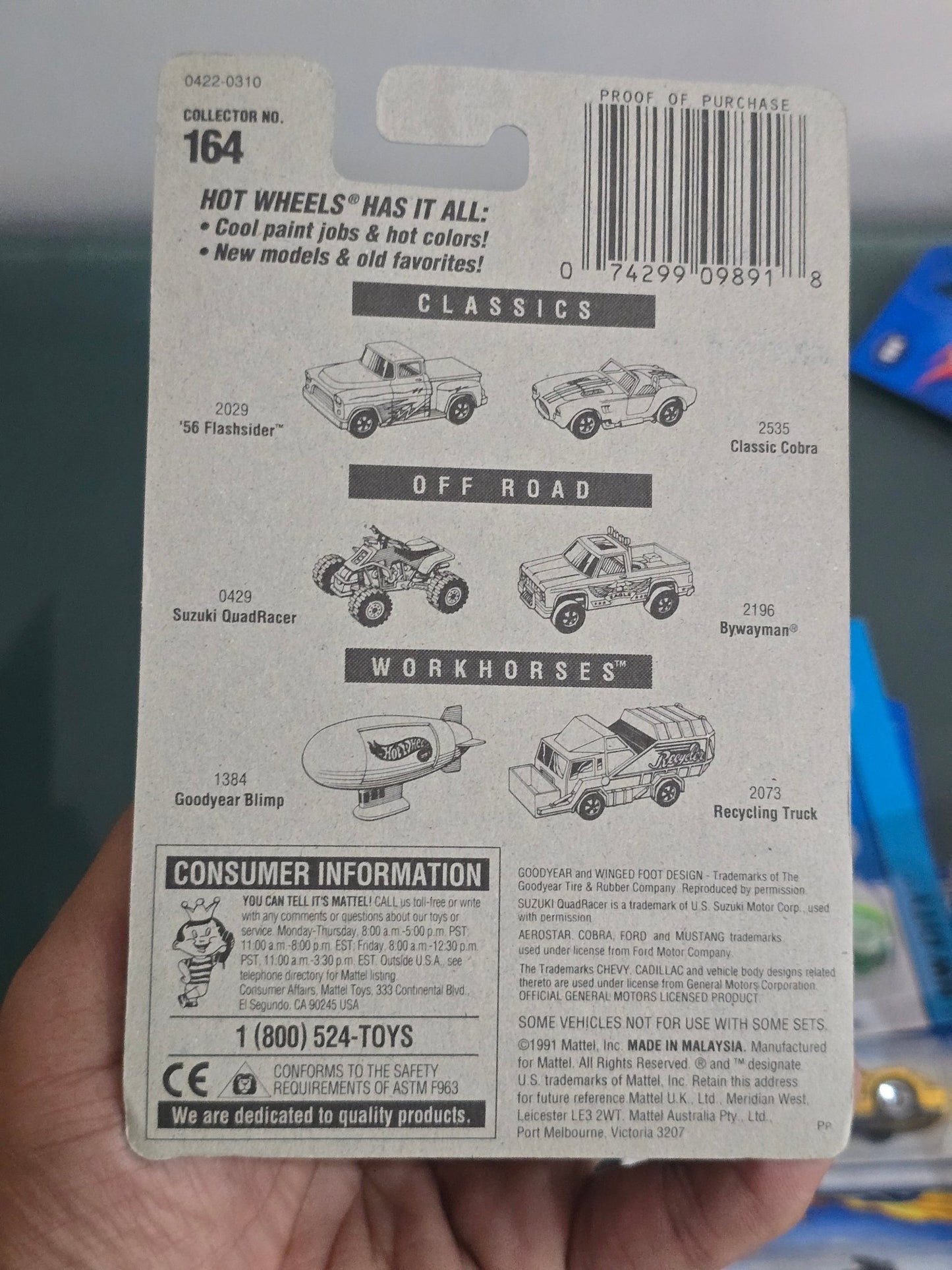 Hot Wheels Mercedes 540K - Collector No. 164 - Kinder Logs