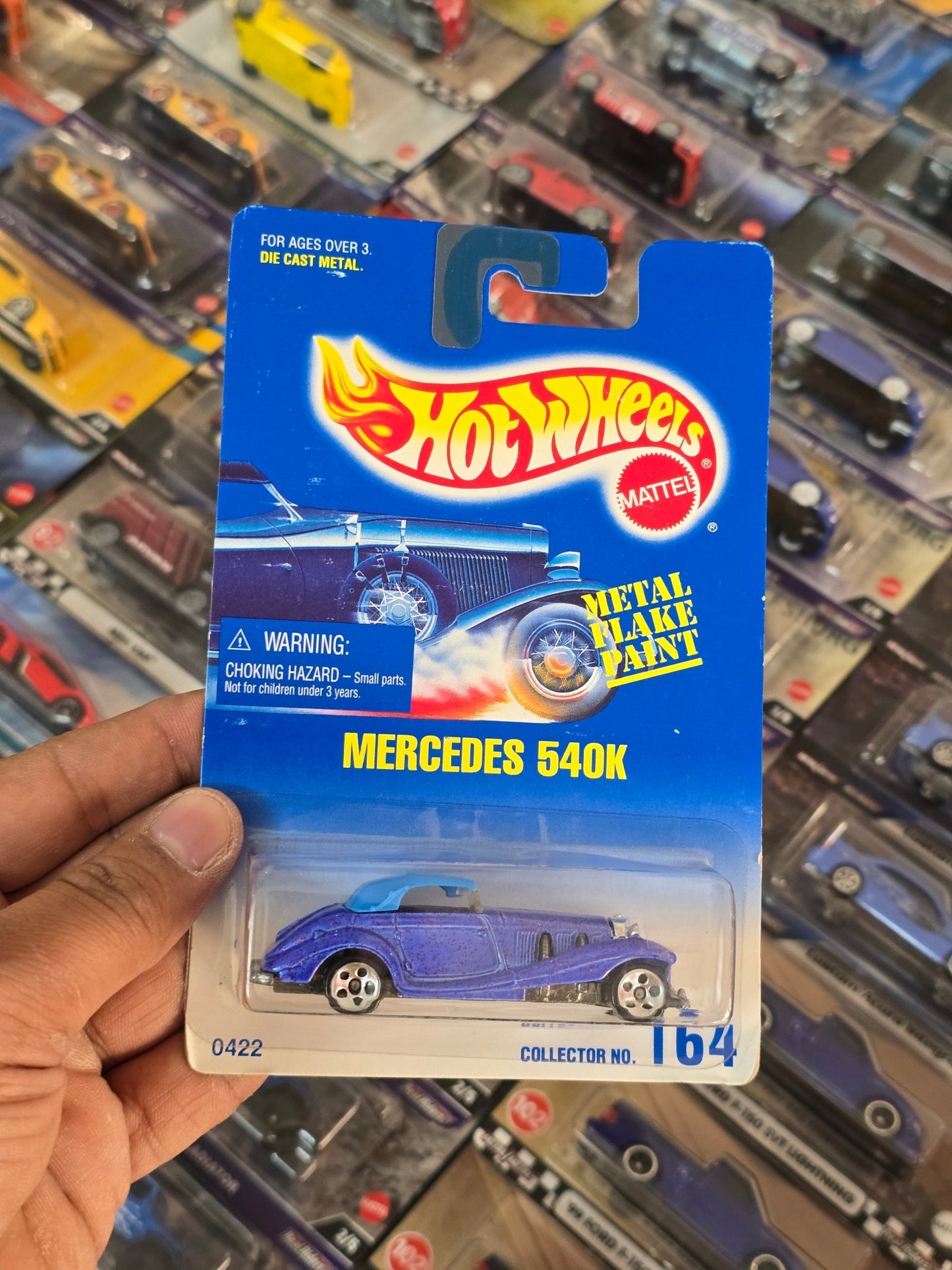 Hot Wheels Mercedes 540K - Collector No. 164 - Kinder Logs
