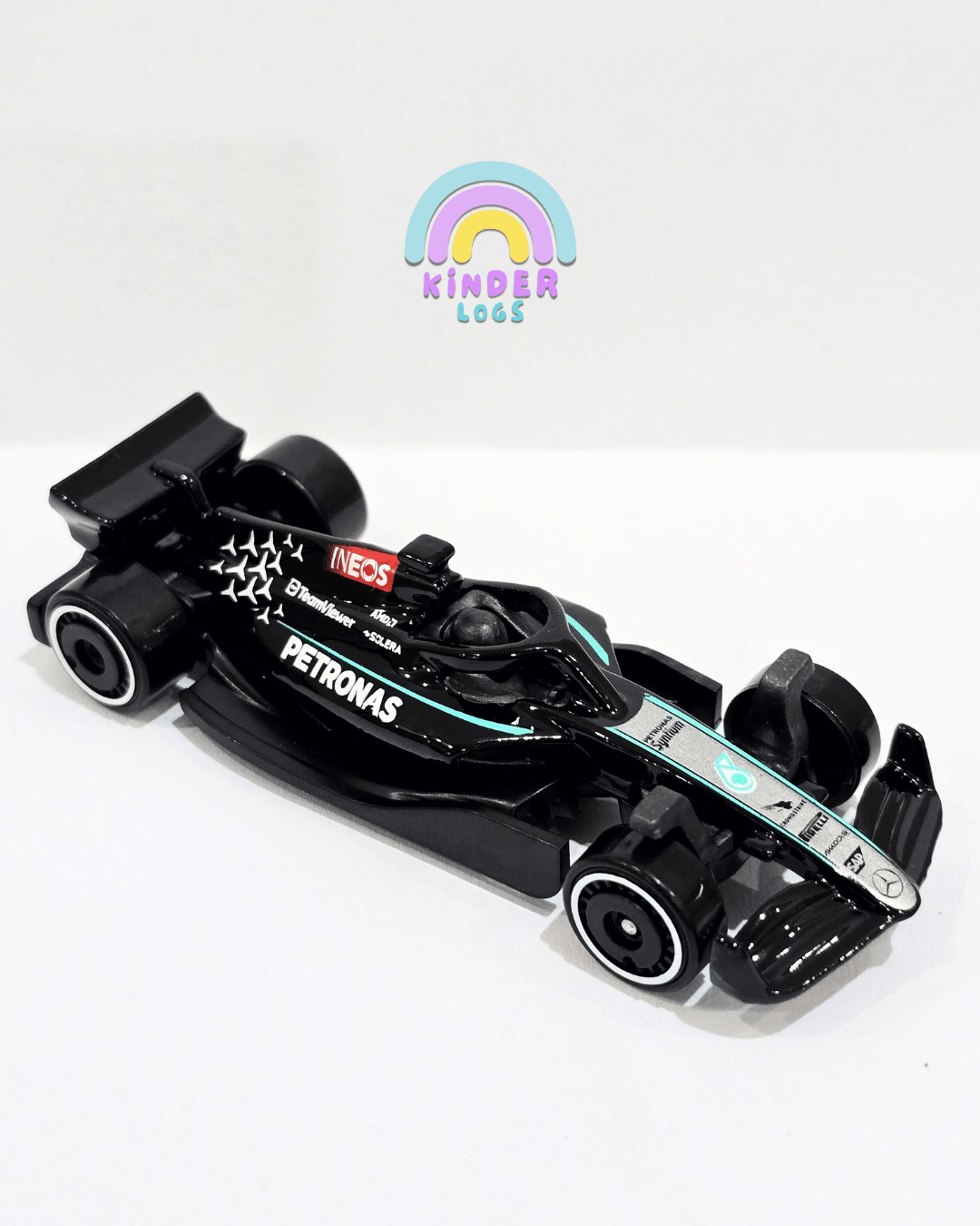 Hot Wheels Mercedes - AMG Petronas Formula One Team F1 Car (Uncarded) - Kinder Logs