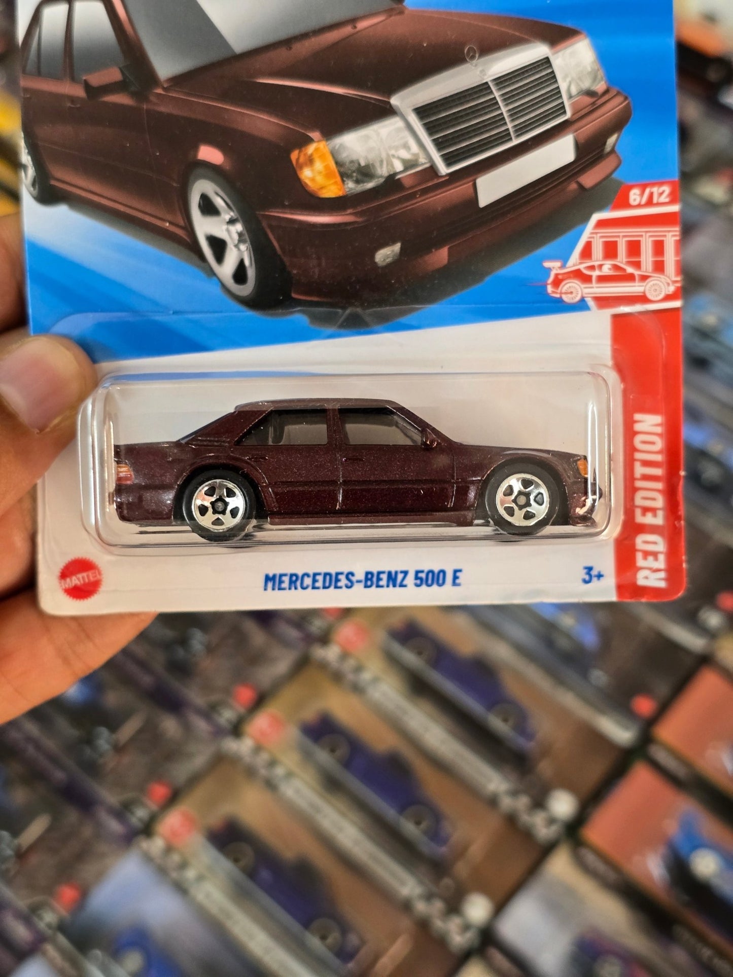 Hot Wheels Mercedes - Benz 500 E Red Edition (Imported) - Kinder Logs