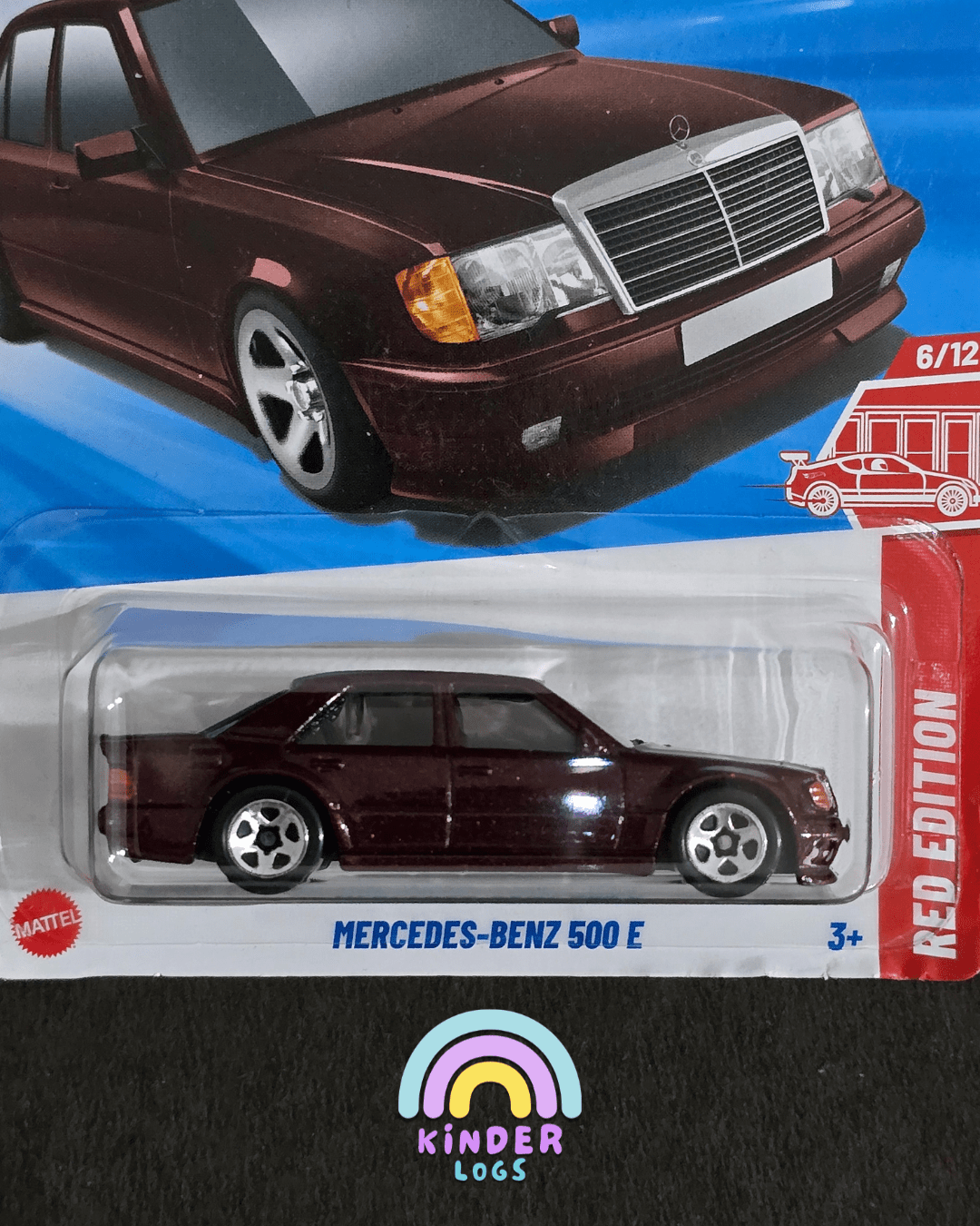Hot Wheels Mercedes - Benz 500 E Red Edition (Imported) - Kinder Logs
