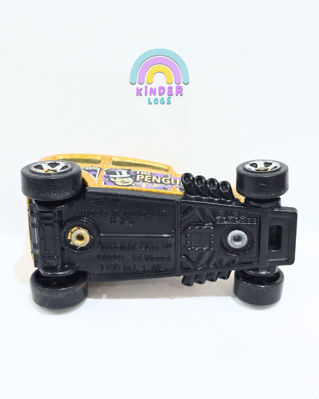 Hot Wheels Midnight Otto - The Penguin - Rare Find (Used Car) - Kinder Logs