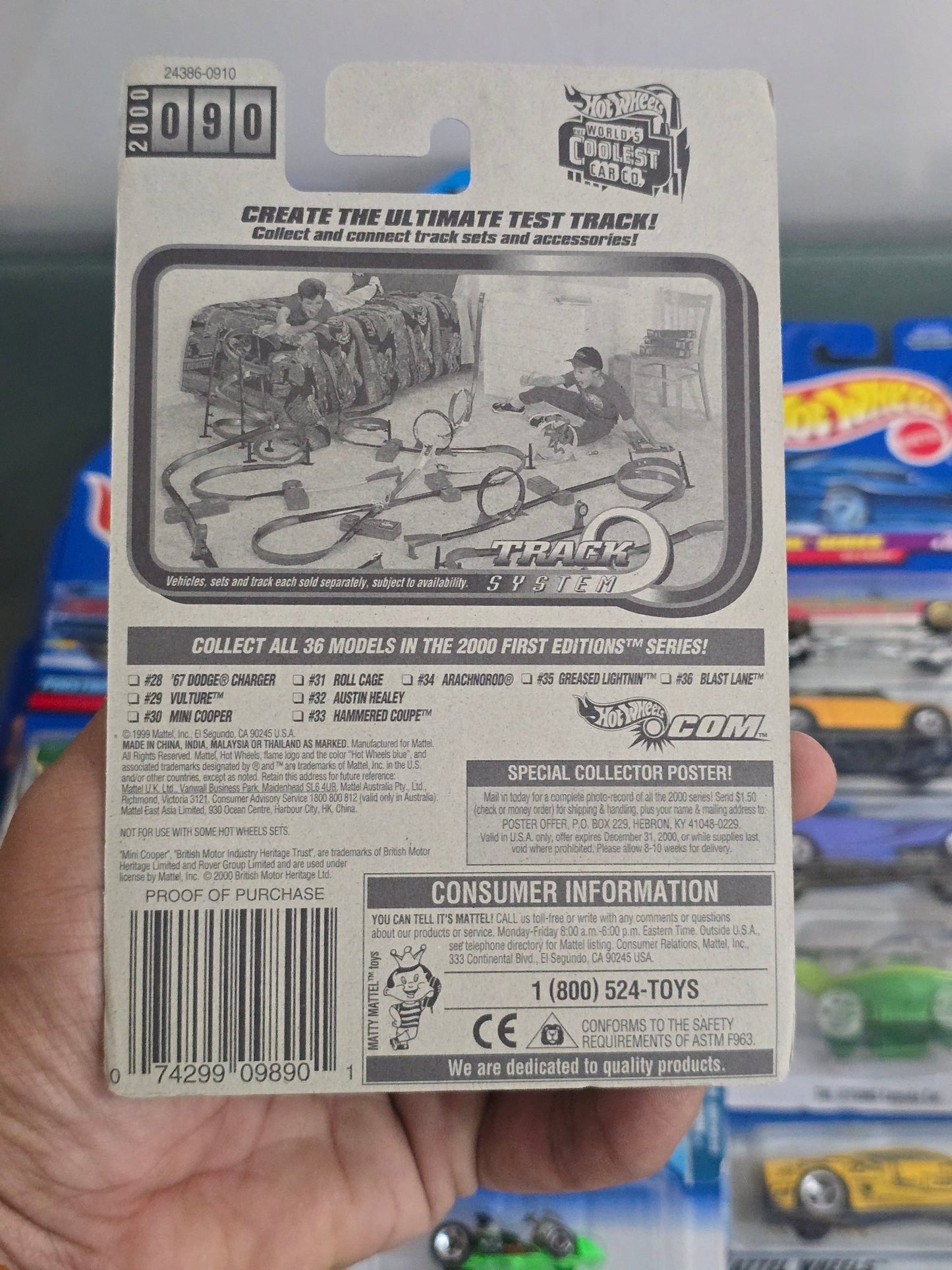 Hot Wheels Mini Cooper - 2000 First Editions - Kinder Logs