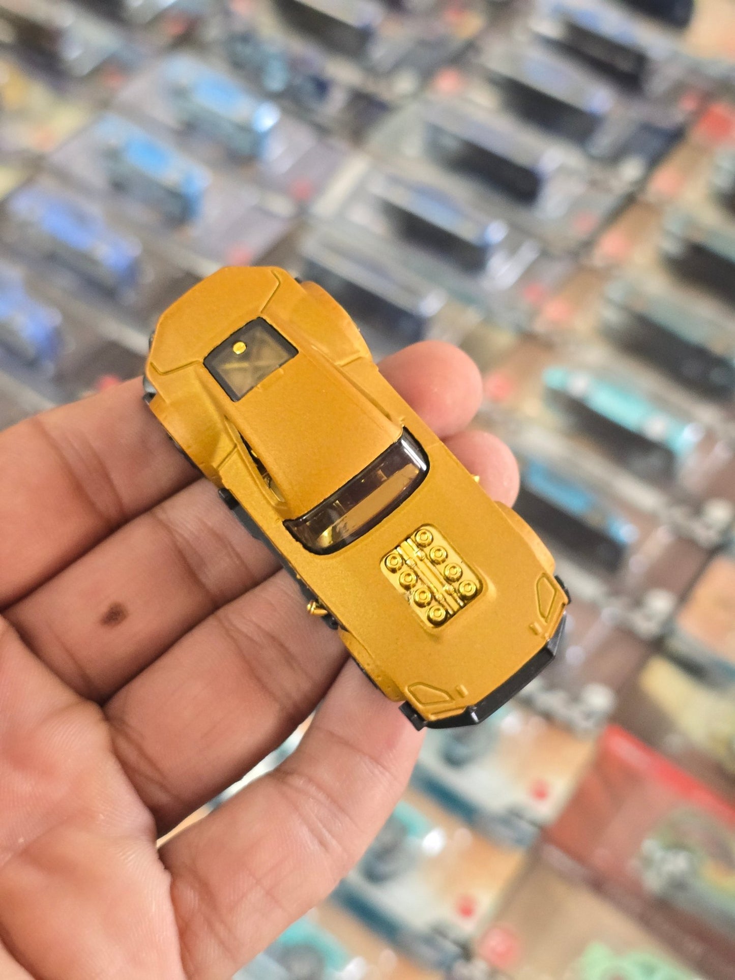 Hot Wheels Muscle And Blown - Matte Gold (Uncarded) - Kinder Logs