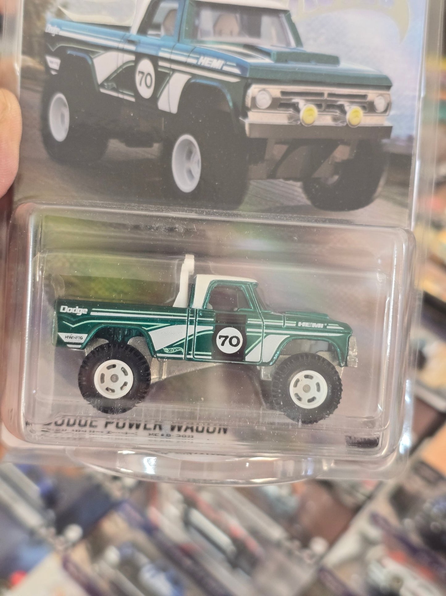 Hot Wheels NFT 1970 Dodge Power Wagon - Kinder Logs