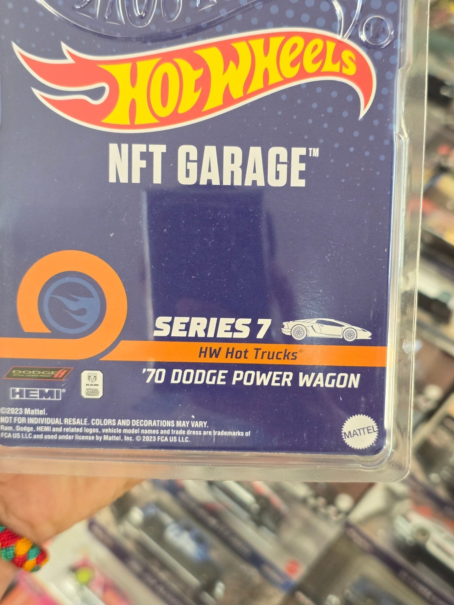 Hot Wheels NFT 1970 Dodge Power Wagon - Kinder Logs