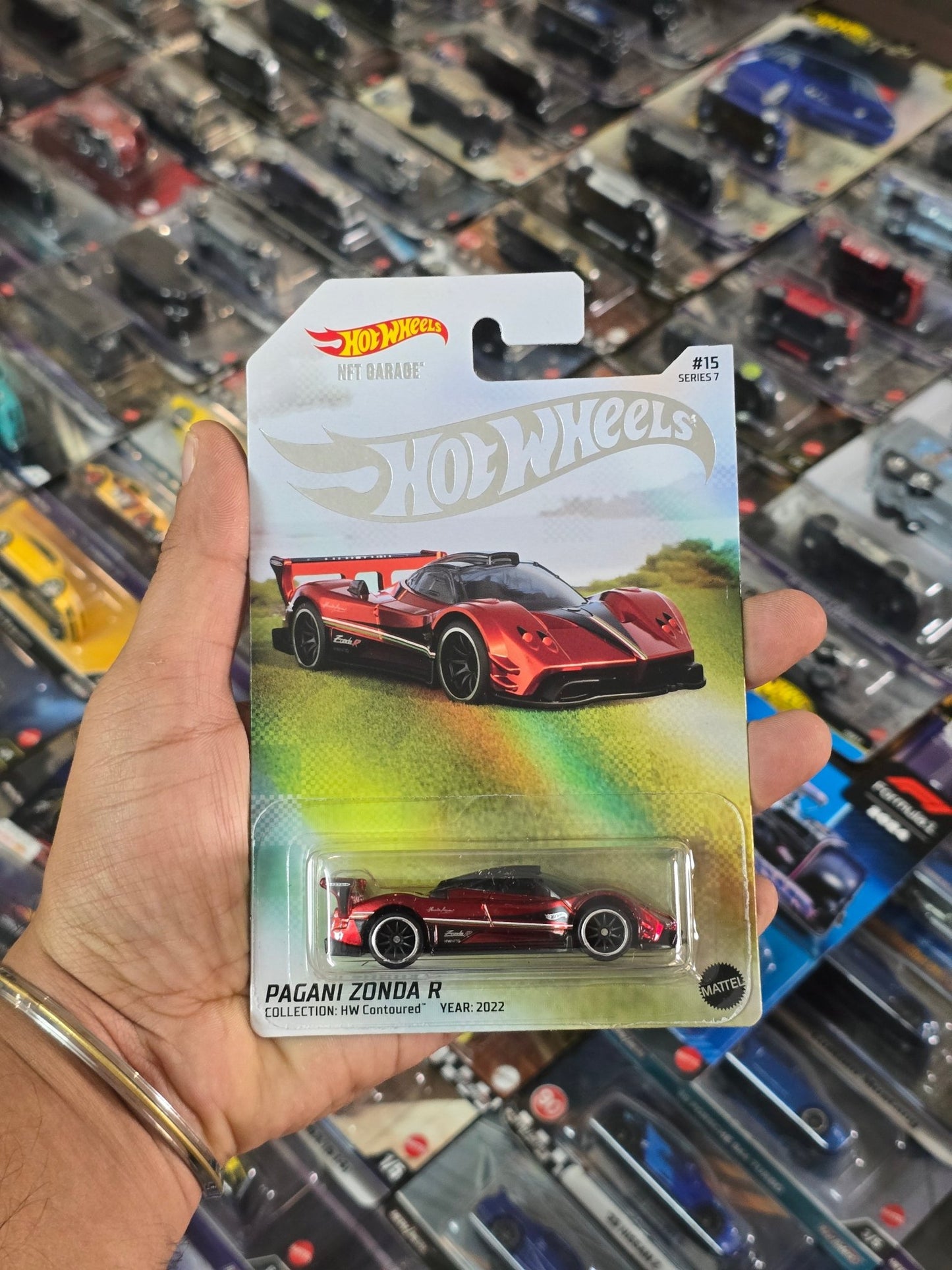 Hot Wheels NFT Pagani Zonda R (Spectraflame Red) - Kinder Logs