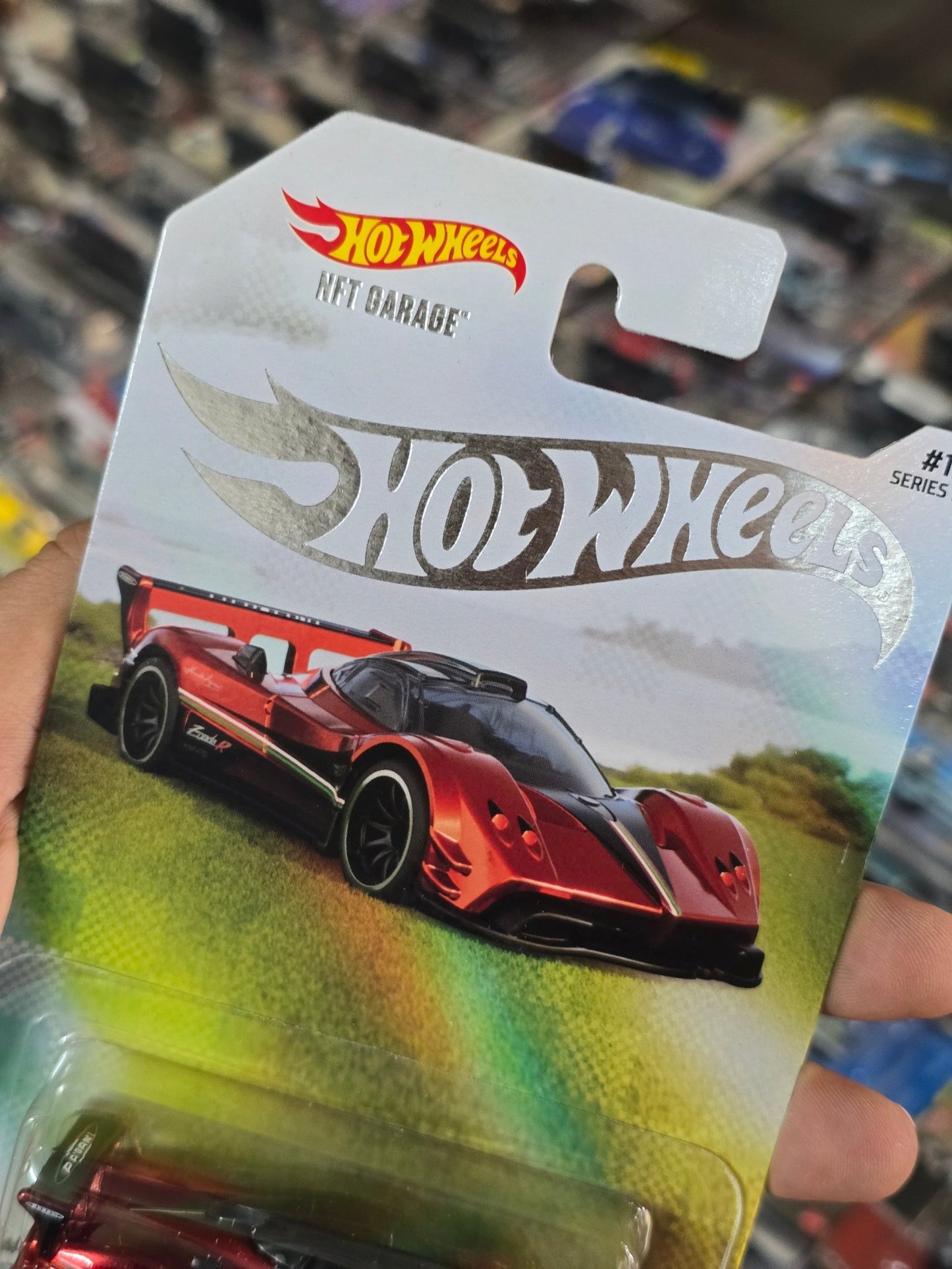 Hot Wheels NFT Pagani Zonda R (Spectraflame Red) - Kinder Logs