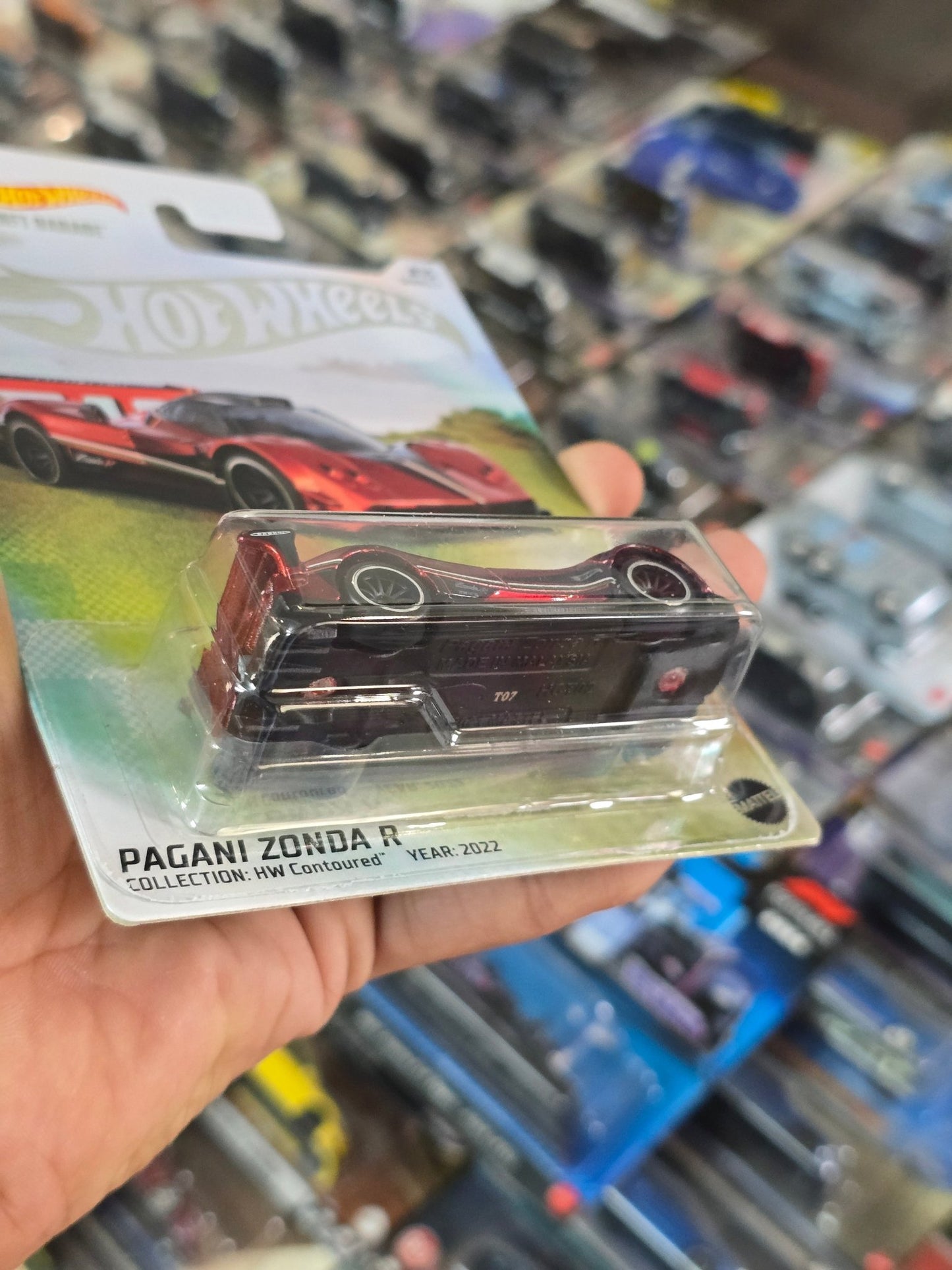 Hot Wheels NFT Pagani Zonda R (Spectraflame Red) - Kinder Logs