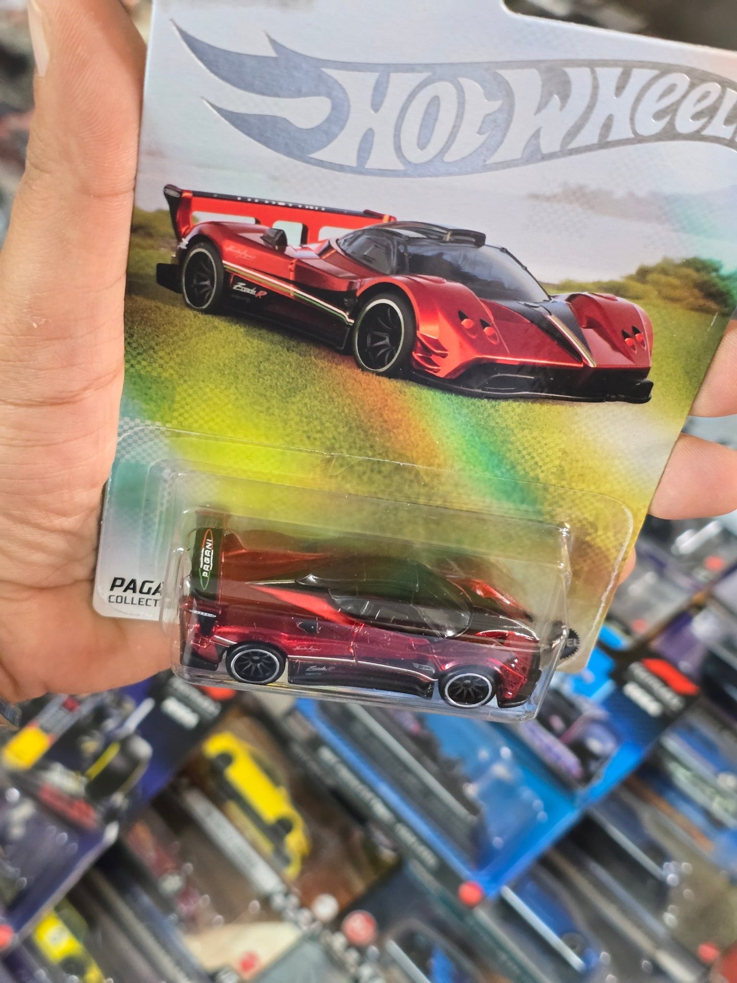 Hot Wheels NFT Pagani Zonda R (Spectraflame Red) - Kinder Logs