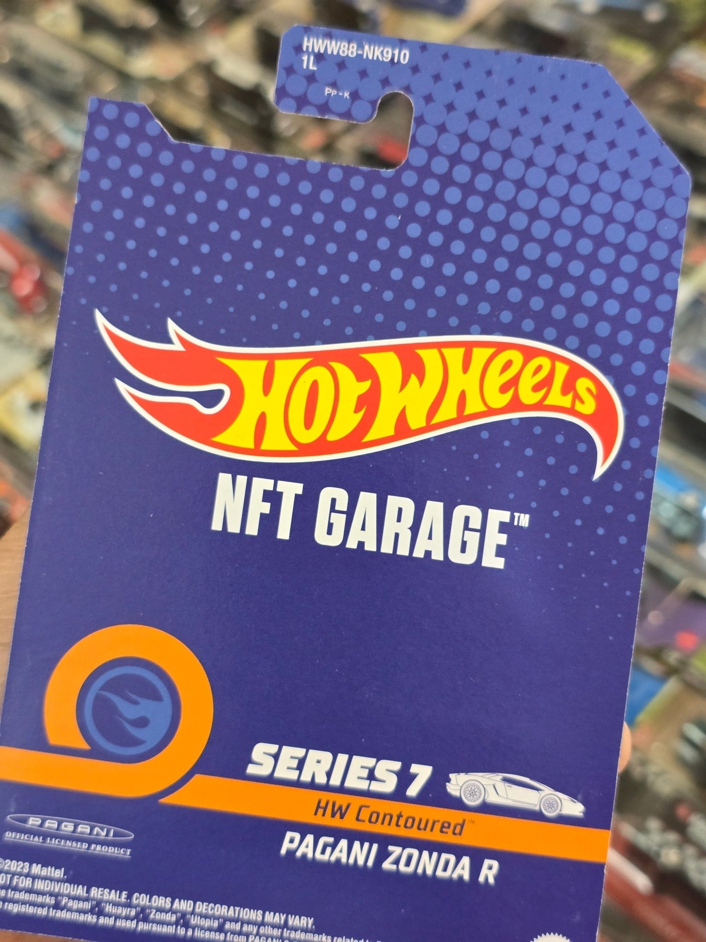 Hot Wheels NFT Pagani Zonda R (Spectraflame Red) - Kinder Logs