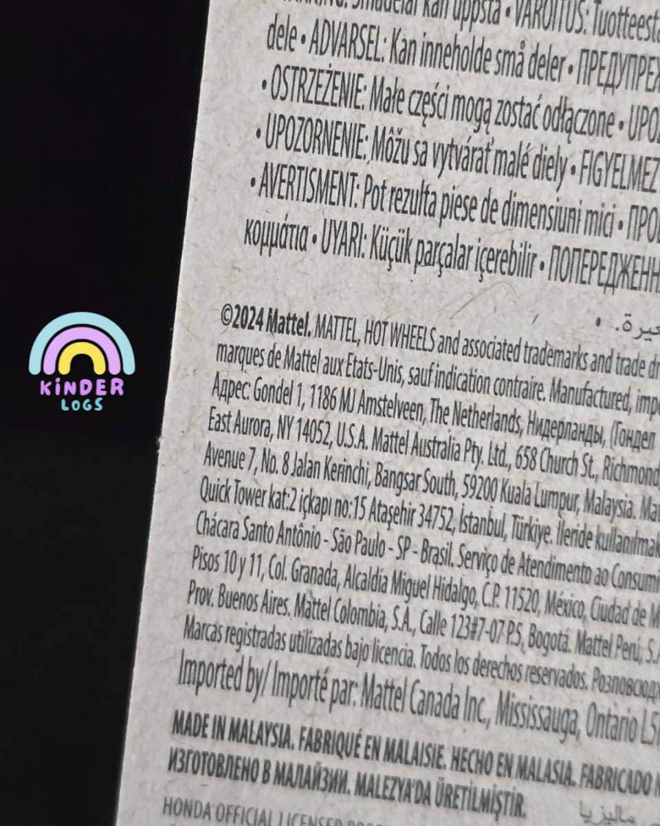 Hot Wheels Nissan 300ZX Twin Turbo - Green (Imported) - Kinder Logs