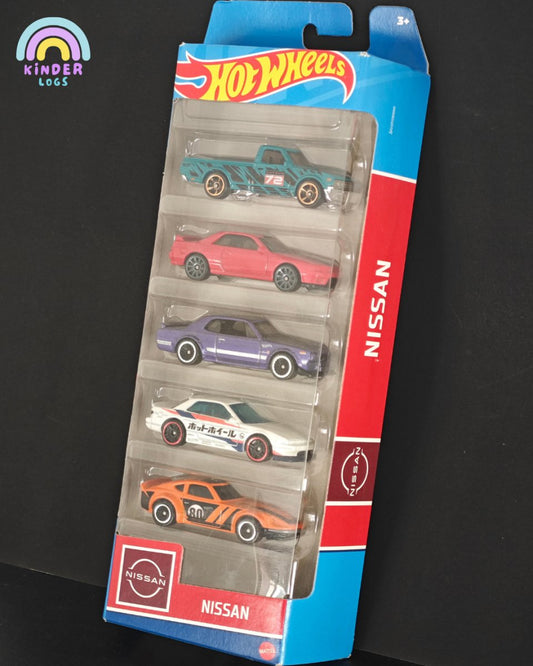 Hot Wheels Nissan 5 Cars Pack - Kinder Logs