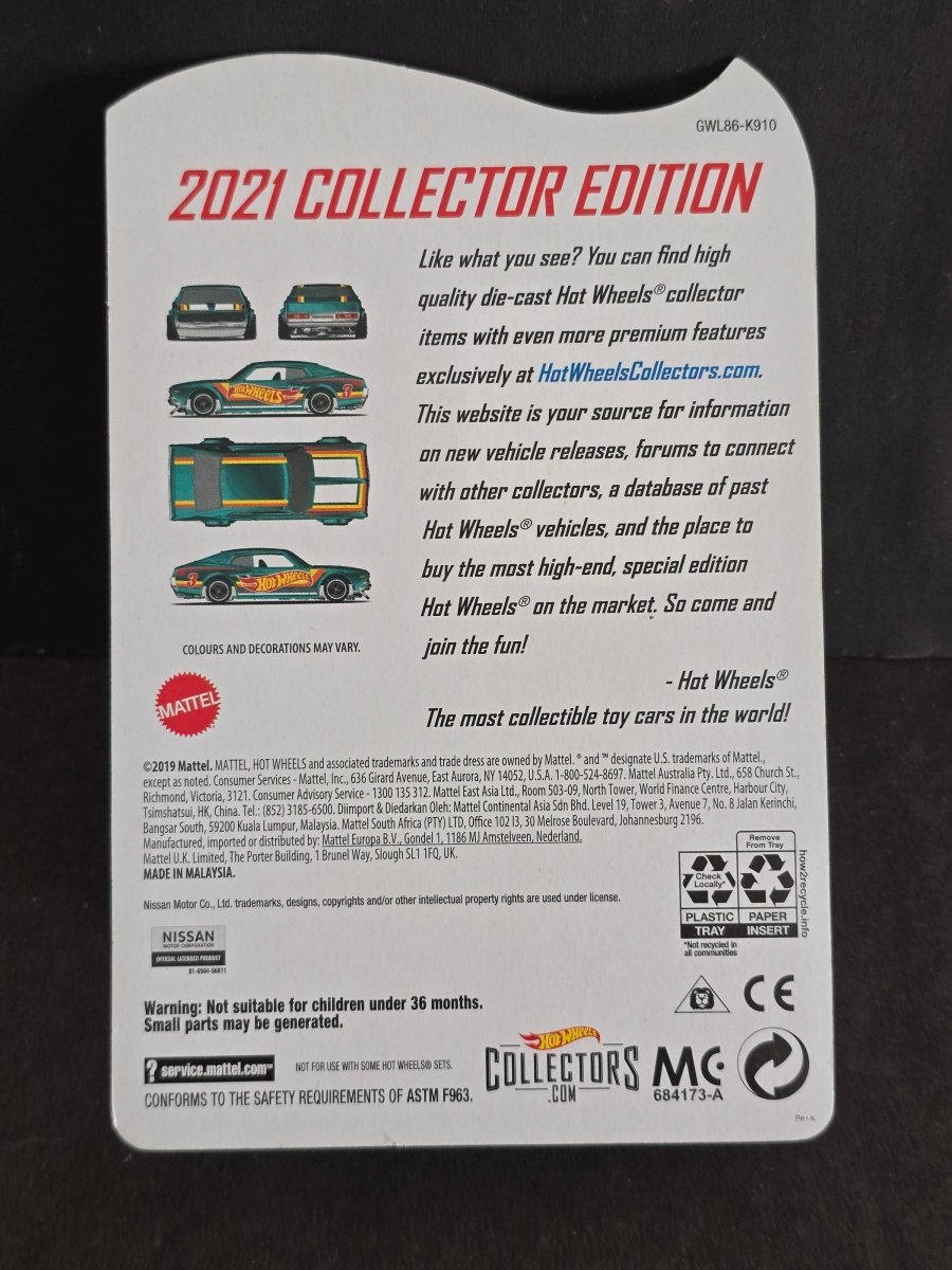 Hot Wheels Nissan Laurel 2000 SGX Collector Edition - Kinder Logs