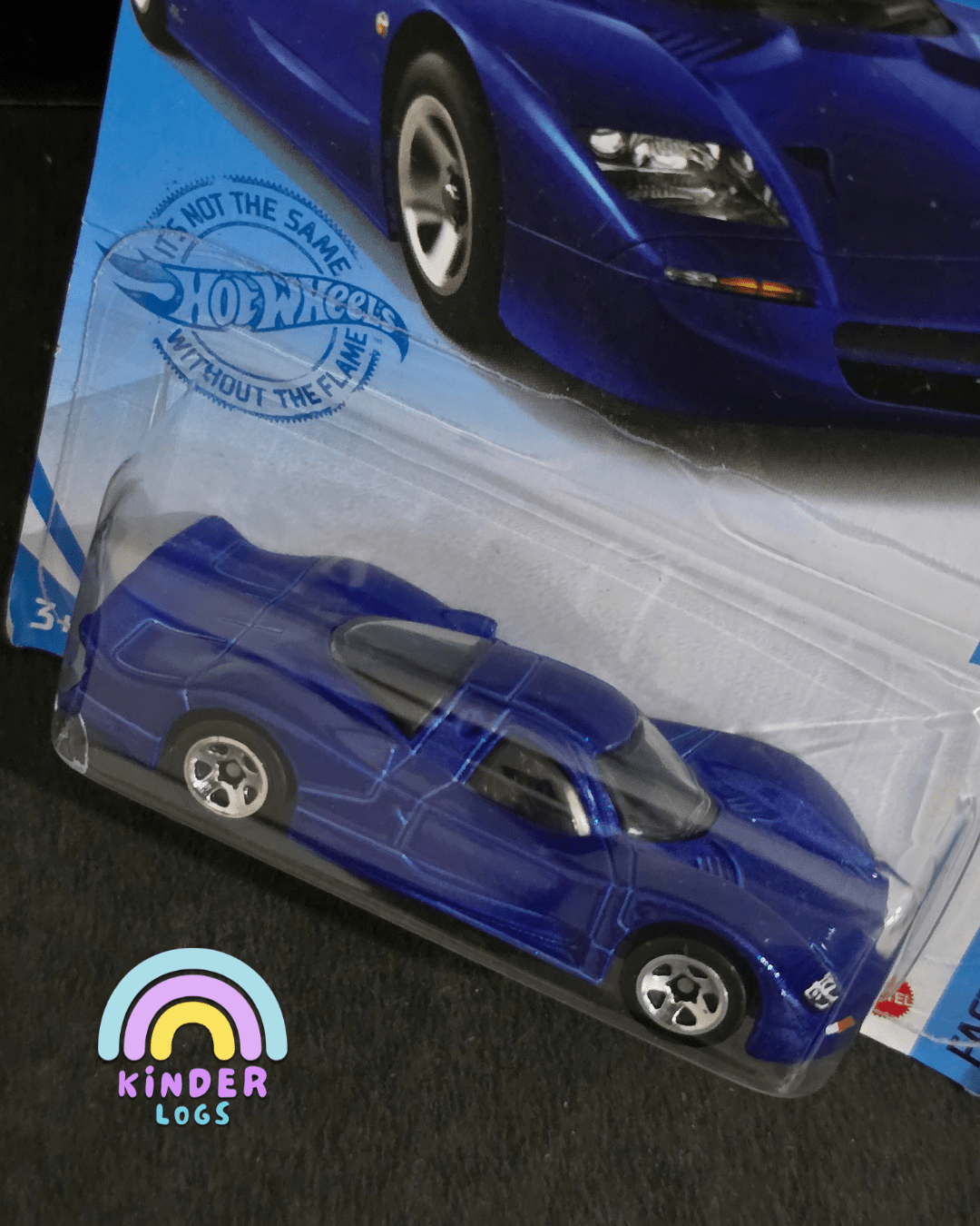 Hot Wheels Nissan R390 GTI - Blue (Imported) - Kinder Logs