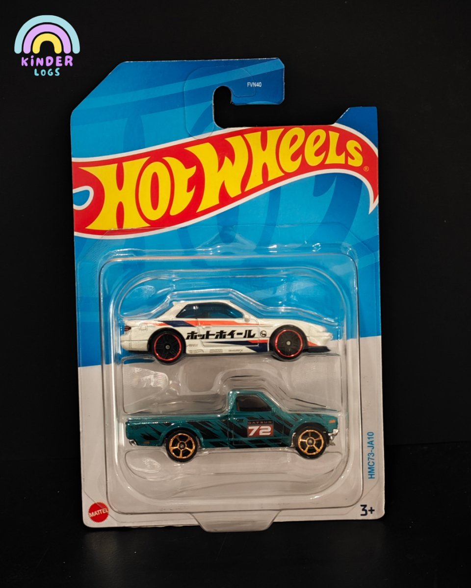 Hot Wheels Nissan Silvia and Datsun 620 2 Cars Pack - Kinder Logs