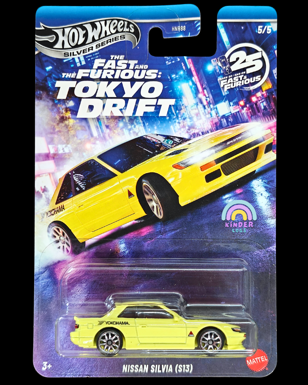 Hot Wheels Nissan Silvia S13 - Fast and Furious Tokyo Drift (Imported) - Kinder Logs