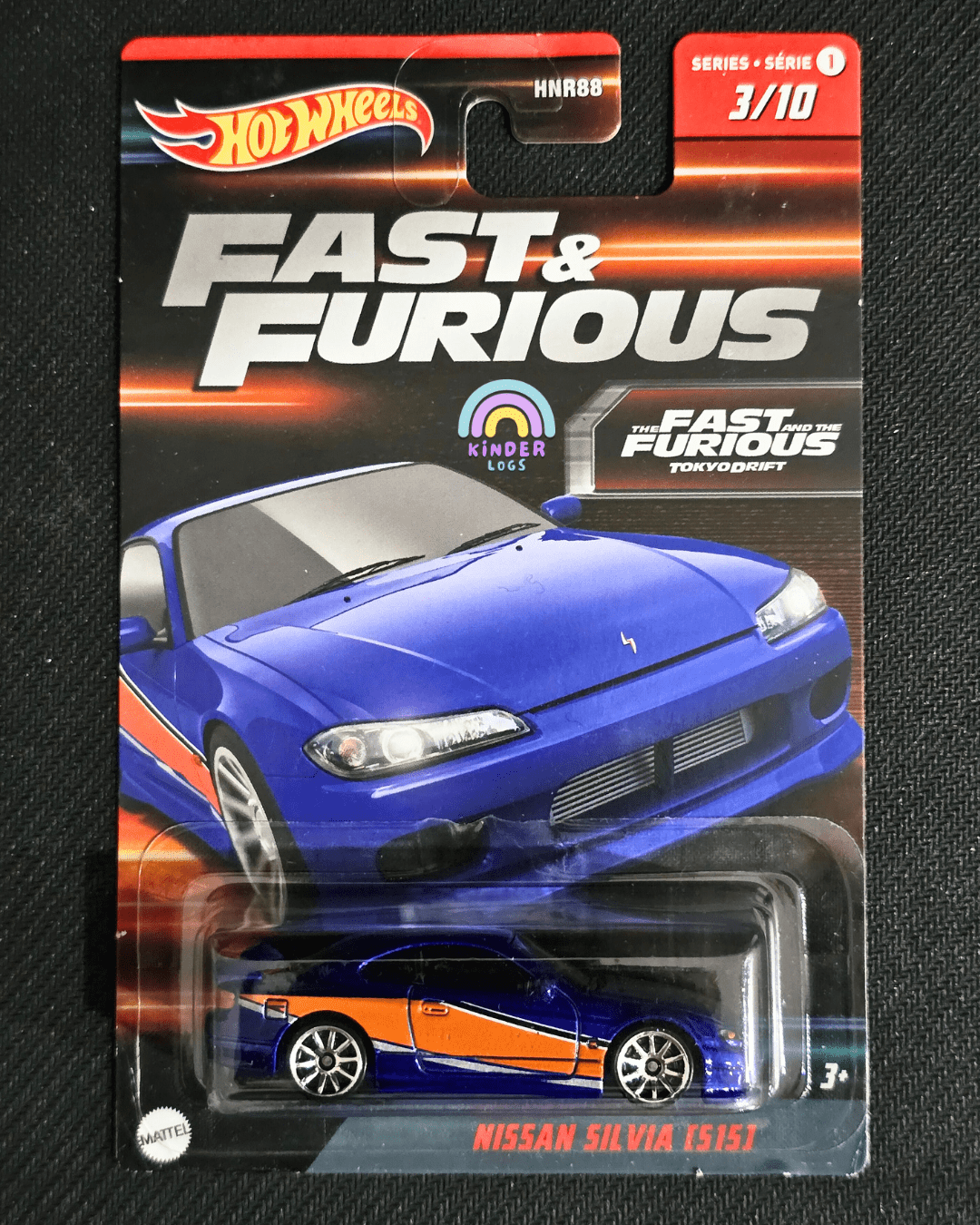 Hot Wheels Nissan Silvia S15 "Mona Lisa" - Fast & Furious Tokyo Drift - Kinder Logs