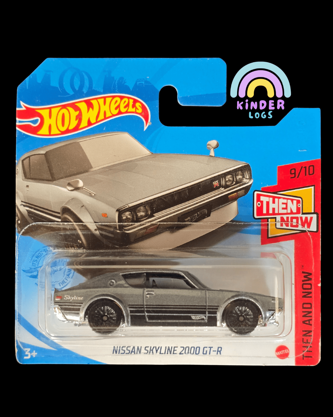 Hot Wheels Nissan Skyline 2000 GT - R - Grey (Imported Short Card) - Kinder Logs