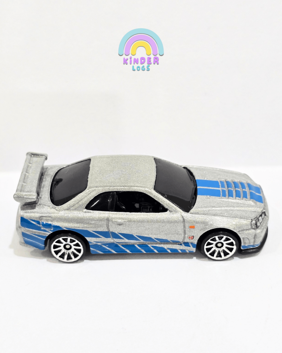 Hot Wheels Nissan Skyline GT - R (R34) - Fast & Furious (Uncarded) - Kinder Logs