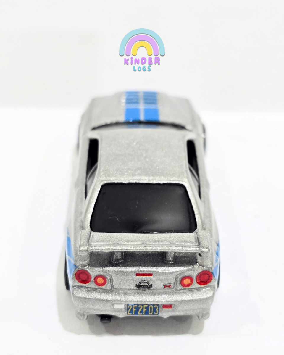 Hot Wheels Nissan Skyline GT - R (R34) - Fast & Furious (Uncarded) - Kinder Logs