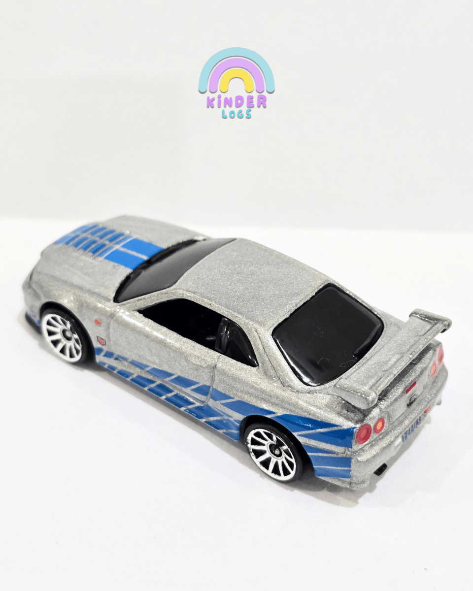 Hot Wheels Nissan Skyline GT - R (R34) - Fast & Furious (Uncarded) - Kinder Logs