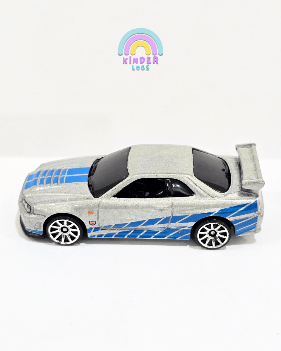 Hot Wheels Nissan Skyline GT - R (R34) - Fast & Furious (Uncarded) - Kinder Logs