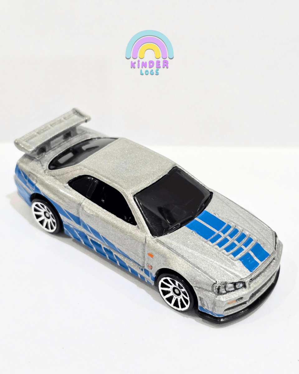 Hot Wheels Nissan Skyline GT - R (R34) - Fast & Furious (Uncarded) - Kinder Logs