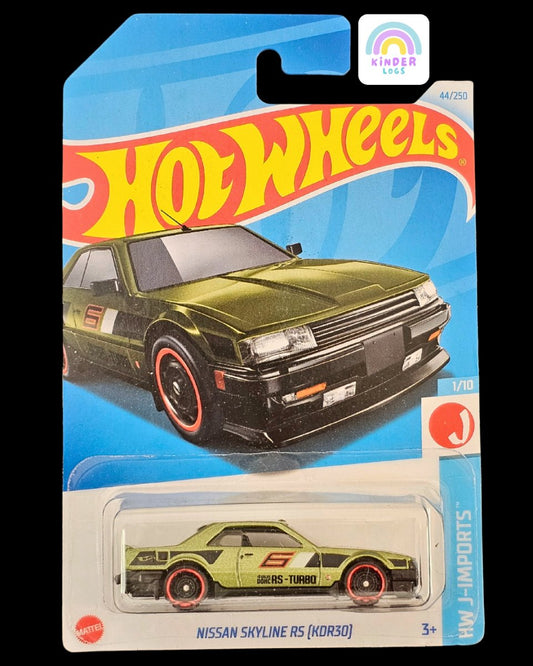 Hot Wheels Nissan Skyline RS (KDR30) - Green Color - Kinder Logs