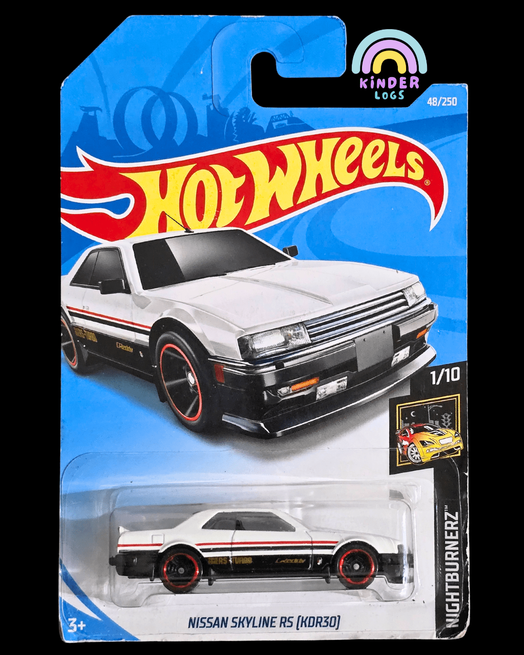 Hot Wheels Nissan Skyline RS (KDR30) - Nightburnerz (Imported) - Kinder Logs