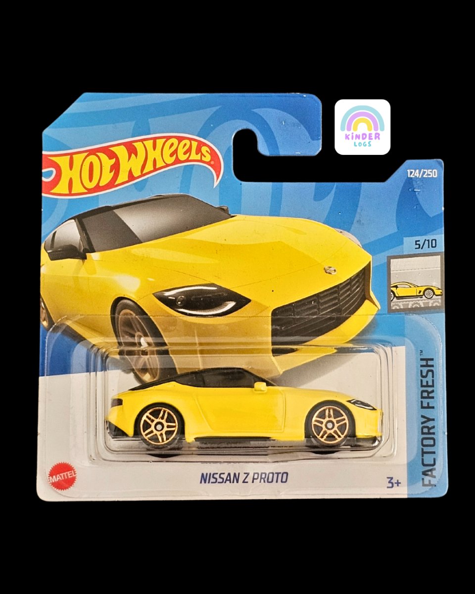 Hot Wheels Nissan Z Proto - Short Card - Kinder Logs