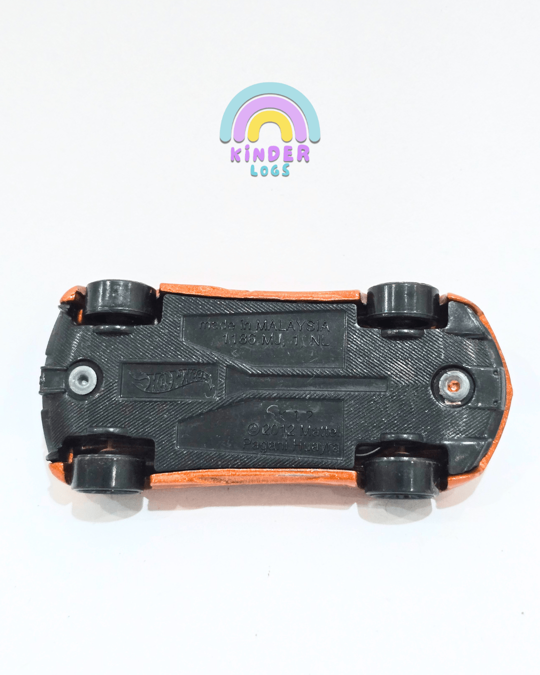 Hot Wheels Pagani Huayra - Orange (Used Car) - Kinder Logs