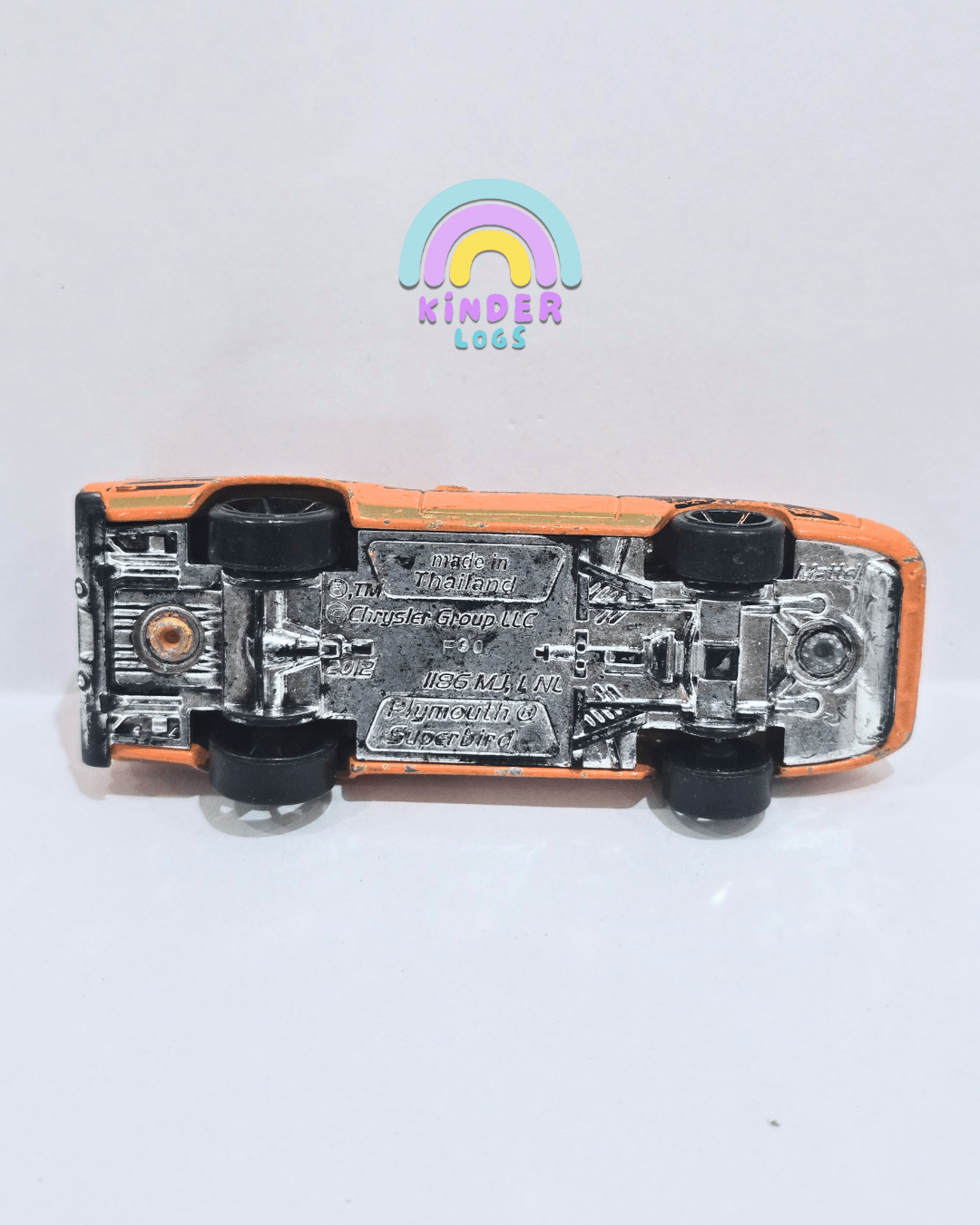 Hot Wheels Plymouth Superbird - Orange - 2012 Casting (Used Car) - Kinder Logs