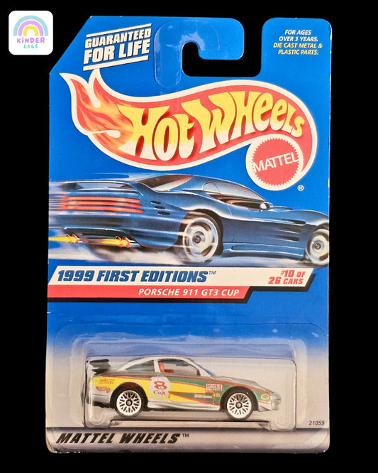Hot Wheels Porsche 911 GT3 Cup - 1999 First Editions - Kinder Logs