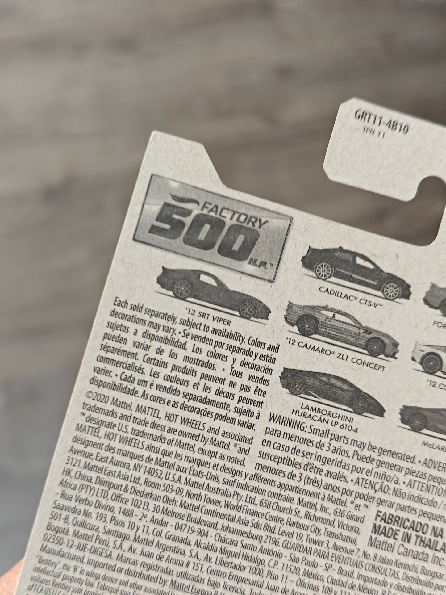 Hot Wheels Porsche 911 GT3 RS 500HP Factory (Imported) - Kinder Logs