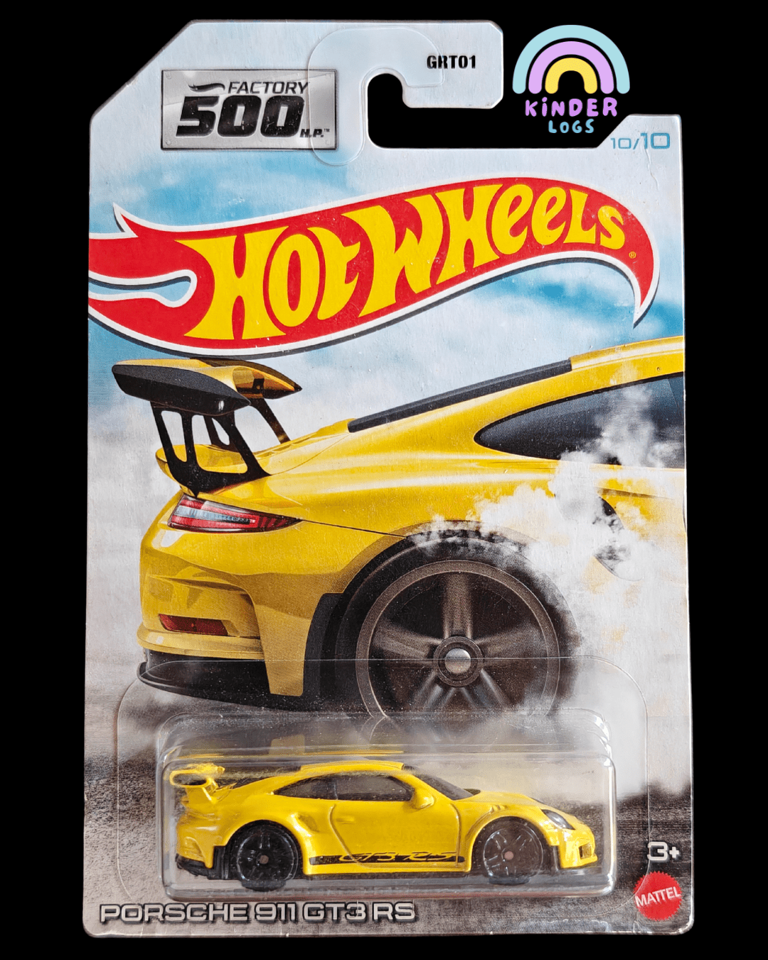 Hot Wheels Porsche 911 GT3 RS 500HP Factory (Imported) - Kinder Logs