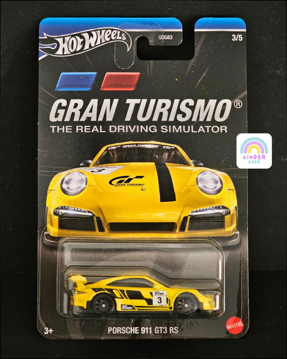 Hot Wheels Porsche 911 GT3 RS - Gran Turismo Series - Kinder Logs