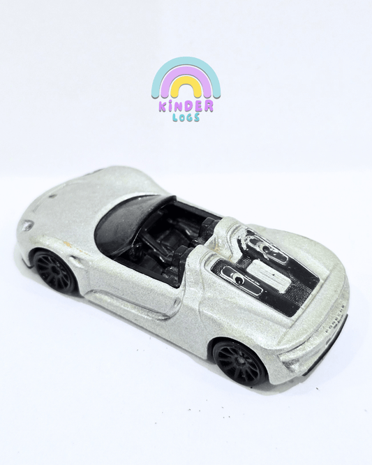 Hot Wheels Porsche 918 Spyder - Silver (Used Car) - Kinder Logs