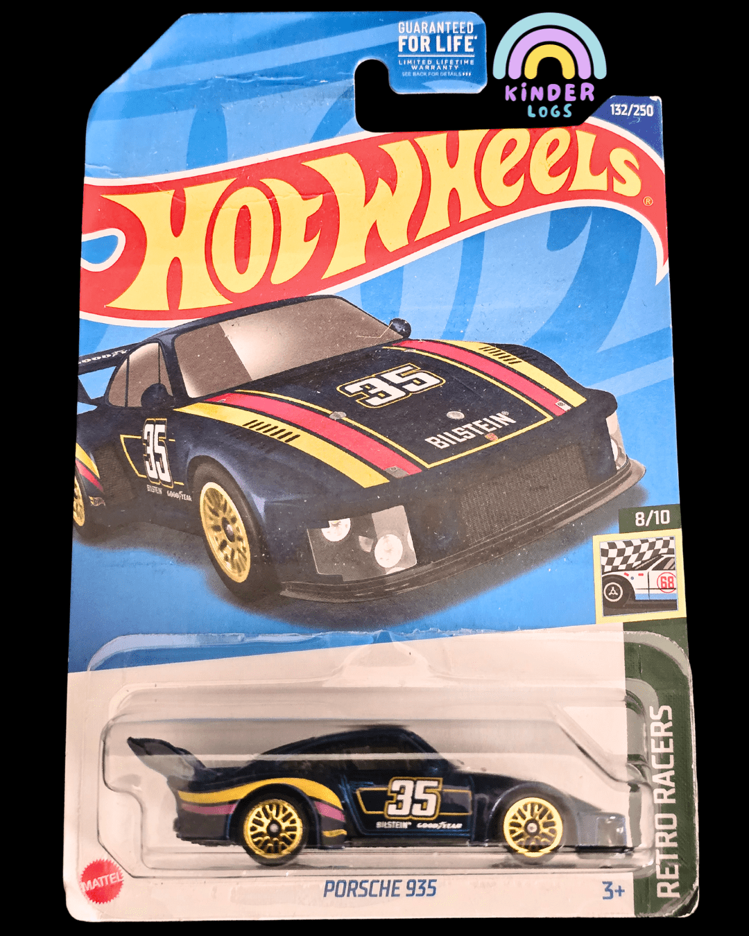 Hot Wheels Porsche 935 With Gold Wheels 35 (Imported) - Kinder Logs