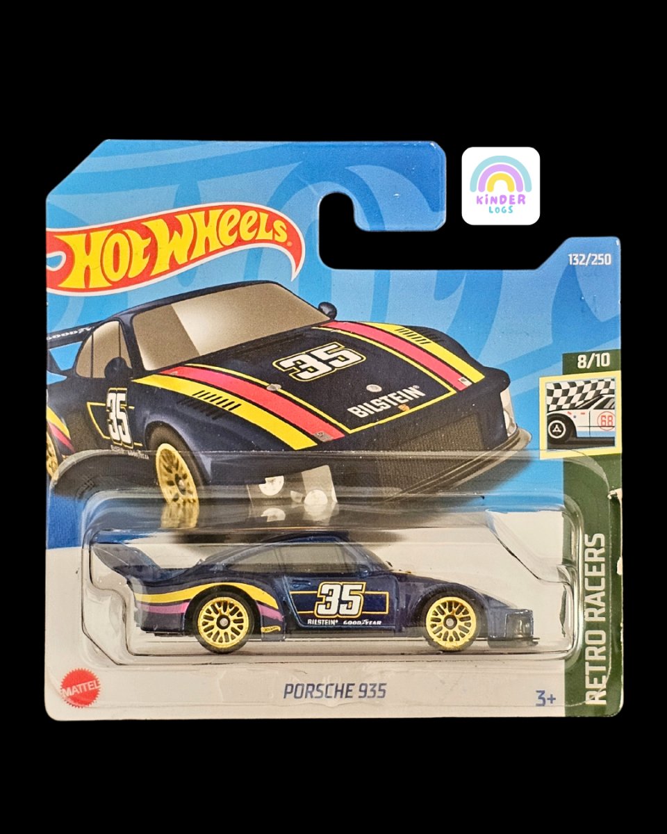 Hot Wheels Porsche 935 With Gold Wheels - Short Card - Kinder Logs