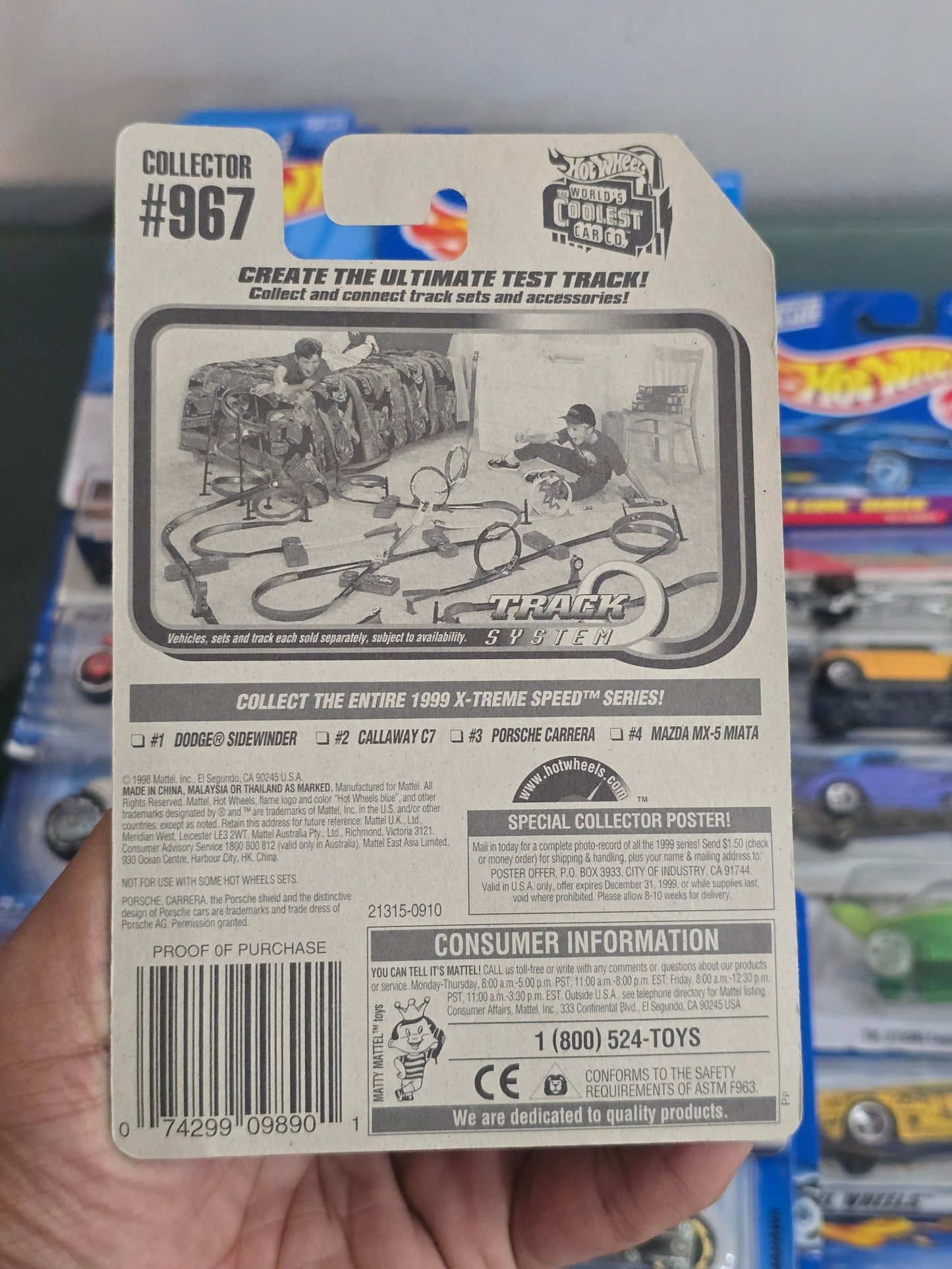 Hot Wheels Porsche Carrera - X - treme Speed Series - Kinder Logs